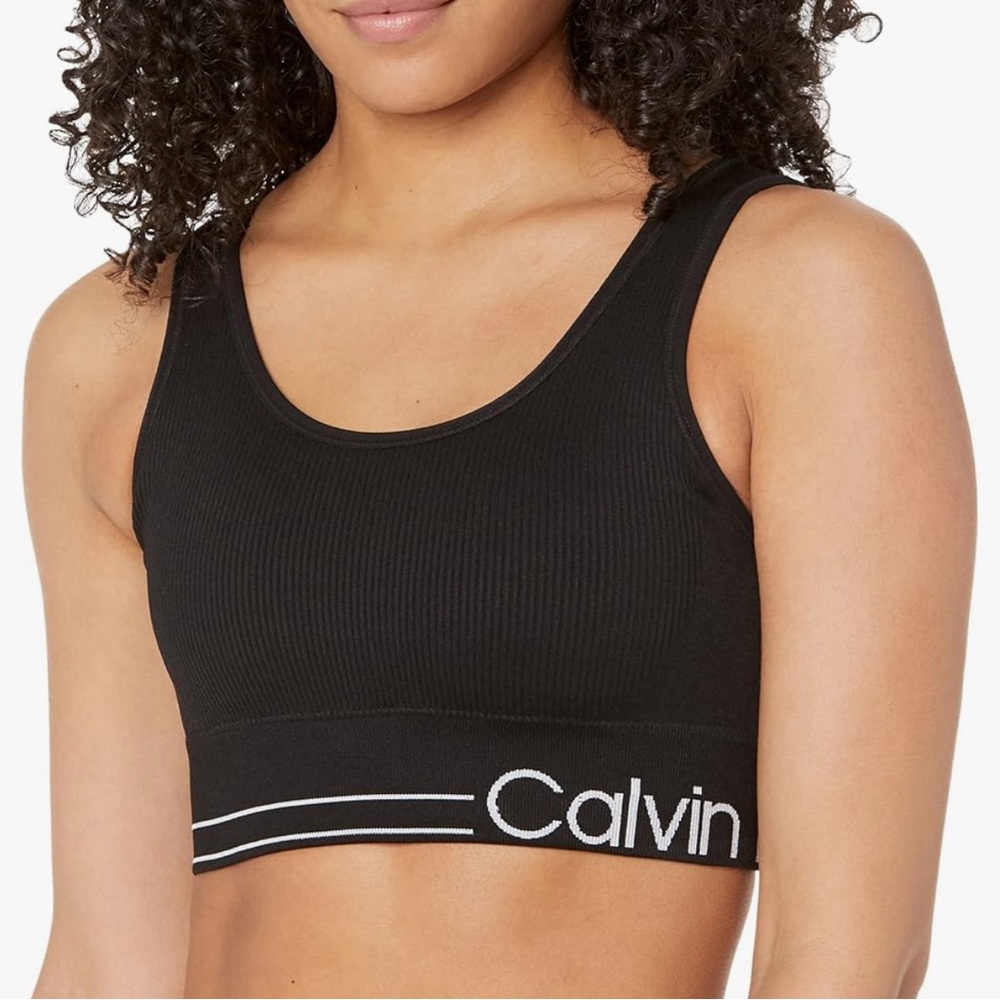Black Calvin Klein sports bra